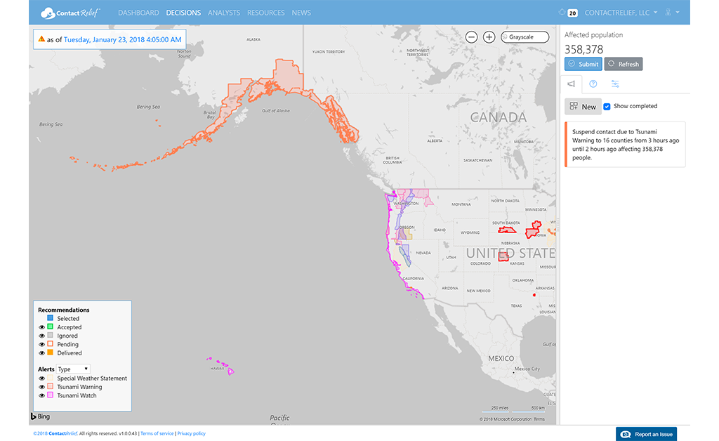 Powerful 7.9 Earthquake Generates Tsunami Warnings for U.S. Coastline