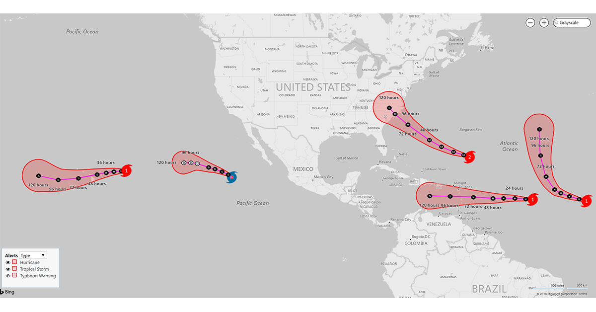 Florence, Olivia, Mangkhut Threaten North Carolina, Hawaii, and Guam