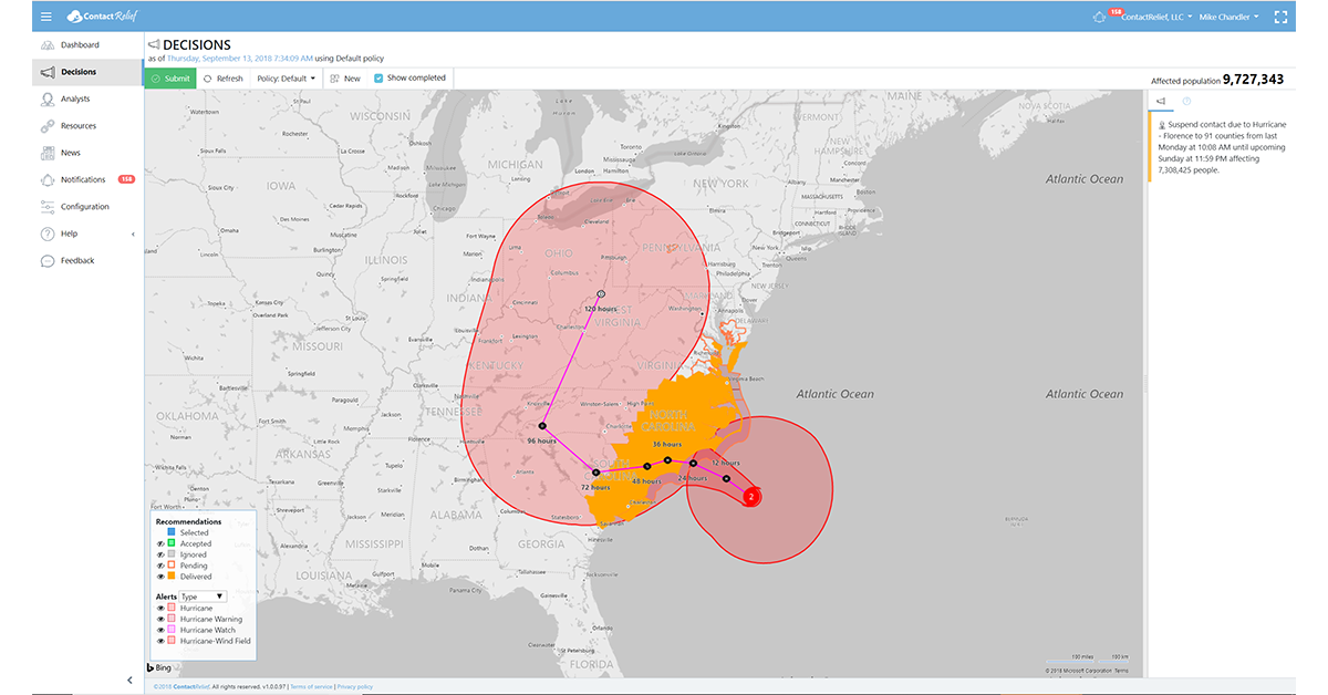 Hurricane Florence Approaches North Carolina Coast