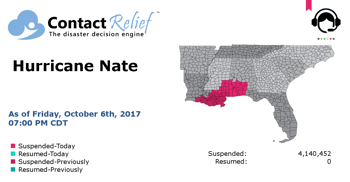 Hurricane Nate Speeds Across the Gulf Of Mexico Towards the U.S.